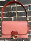 Nwt$395 Coach C5261 Colorblock Soft Tabby Shoulder Bag Light Coral Multi Leather