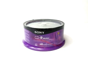 Sony CD-R Music 30 Pack 80min 700MB Digital Audio Blank Discs Sealed NIB - Picture 1 of 6