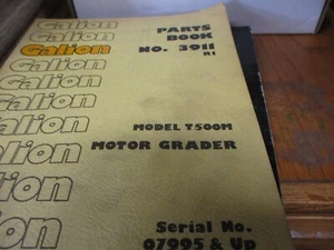 Galion T500M Motor Grader Parts Book Manual S/N 07995 & Up - Picture 1 of 3