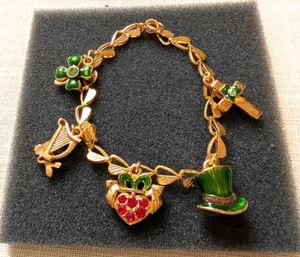 Christopher Radko St. Patrick's Day charm bracelet - Picture 1 of 2