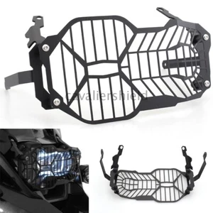 Black Headlight Grill Protective Cover Guard For BMW R1200GS R1250GS Adventure - Picture 1 of 12