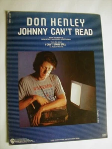 JOHNNY CAN'T READ Noten 1982 DON HENLEY Pop #42 Hit - Bild 1 von 2