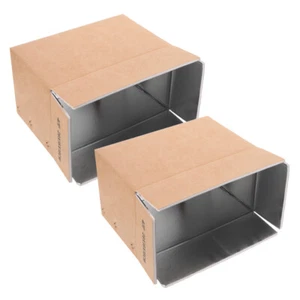 2 Pcs Aluminum Foil Insulated Box Packaging Boxes for Small Business - Picture 1 of 12