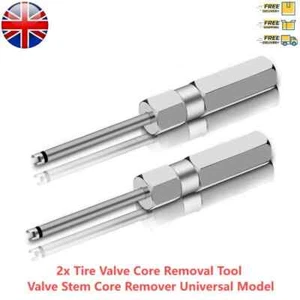 2x Tire Valve Core Removal Tool Valve Stem Core Remover Universal 2024 NEW UK - Picture 1 of 7