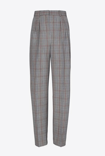 Pantaloni in lana a quadri TORY BURCH taglia 8 nuovi senza etichette