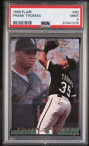 1996 FLAIR #60 FRANK THOMAS PSA 9 MINT HOF CHICAGO WHITE SOX - Picture 1 of 2
