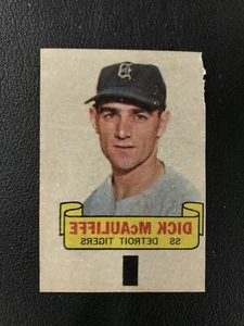 1966 Topps Rub-Offs Dick McAuliffe Detroit Tigers Vintage Oddball - Picture 1 of 2