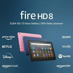 Amazon Fire HD 8 Tablet HD Display 8" 64 GB 13 hours Alexa Pad Wifi - Picture 1 of 9