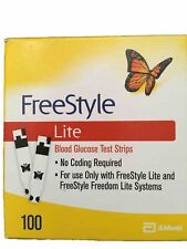 Freestyle Lite Blood Glucose Test Strips - 100 Count - See description !