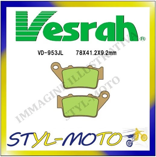 VD-953JL PASTIGLIE POSTERIORI SINTERIZZATE HUSQVARNA SM 610 SUPERMOTARD 2005 - Imagem 1 de 1