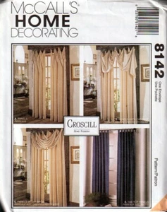 McCalls Pattern 8142 Home Dec Window Panels Croscill OOP - Picture 1 of 2