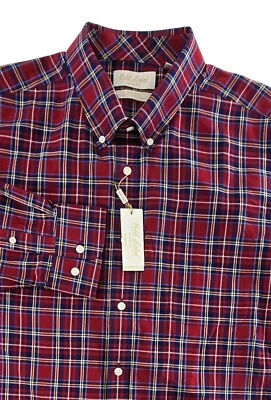 New Roundtree Yorke Mens Gold Label Non Iron Perfect Performance 2XL XXL Shirt - Image 1 of 4