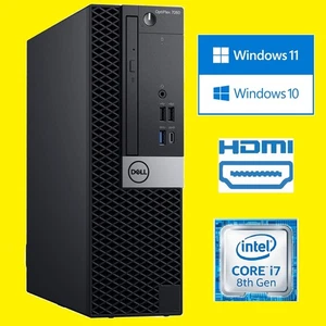 🍀 NEUE DEMO! Dell OptiPlex 7060 SFF i7-8700 3,2 64GB 2x 1TB HDD 4K WLAN - Bild 1 von 5