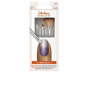 Kit de broche de maquillage Sally Hansen Pro Brush Lote 3 Pièces - Afbeelding 1 van 2