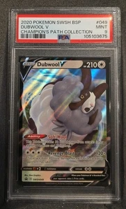 POKEMON CARD DUBWOOL V 49 BLACK STAR PROMO #49 GRADED PSA 9 MINT SWSH049 - Picture 1 of 3