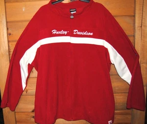 Chaqueta Harley Davidson polar cremallera completa - roja - talla 3X - Barnett HD, El Paso, Texas - Imagen 1 de 7
