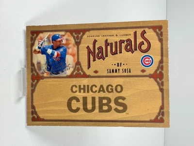 2005 Donruss Leather & Lumber - Naturals Sammy Sosa #N-19 /2000 - Image 1 of 2