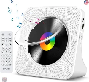 Gueray CD Player Portable Bluetooth Desktop CD Player for Home with Timer - Picture 1 of 8