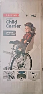 Portabicicletas Schwinn Deluxe para niños, asiento de bicicleta montado en la parte trasera de hasta 40 lb - Imagen 1 de 10