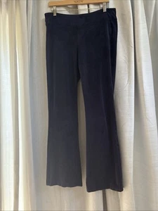 Pantalones cómodos acampanados elásticos de yoga Lauren Ralph Lauren para mujer, talla L, azul marino - Imagen 1 de 9