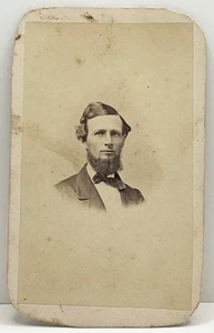 1860s CDV Handsome Bearded Man Carte de Visite J.W. Black Boston Antique Photo - Picture 1 of 4