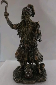 9" Orisha Babalu Aye God of Disease and Healing African Statue Bronze Finish - Picture 1 of 4