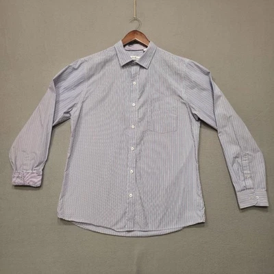 Мужская приталенная разноцветная полосатая сорочка Van Heusen Originals размер 16-16,5 - Изображение 1 из 4