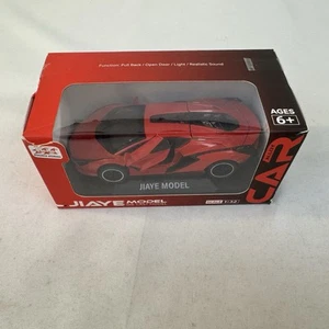 Ferrari JIAYE Model Car 1:32 Pull Back Red Die Cast Fast Ship - Picture 1 of 7
