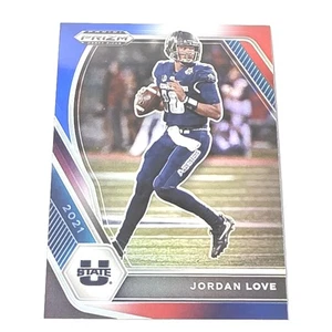 2021 Panini Prizm Draft Picks Collegiate #33 Jordan Love Red White and Blue - Picture 1 of 2