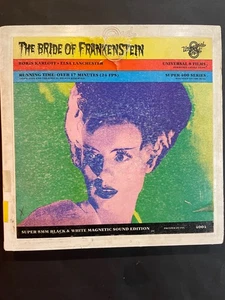 THE BRIDE OF FRANKENSTEIN SUPER 8MM W/SOUND - BLACK & WHITE - KARLOFF - EX LIB - Foto 1 di 4