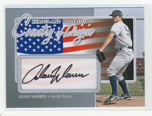 Adam Warren 2011 ITG Country of Origin Autograph - Picture 1 of 1