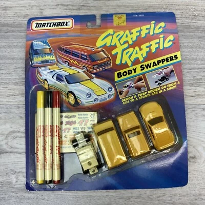 Matchbox Graffic Traffic Body Swappers New In Package Very Rare - Image 1 of 4