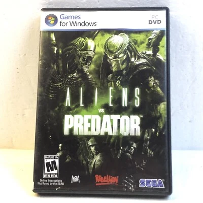 Aliens vs Versus Predator Rebellion PC 2010 SEGA DVDrom 2 Disc Set Manual Key XP - Image 1 of 4