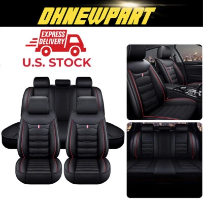 Car Seat Covers For Honda Ridgeline 2006-20 PU Leather Front + Rear Full Set - Image 1 of 4