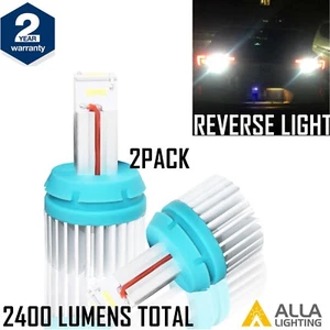 Alla Lighting 2400lm 7440 Error Free LED Back Up Reverse Light Backup Lamp,White - Picture 1 of 12
