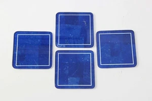 Placas posavasadas personalizadas de piedra lapislázuli mármol 4 regalos hechos a mano - Imagen 1 de 3