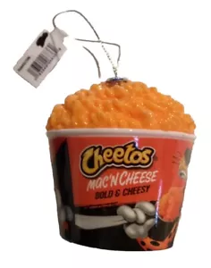 Cheetos Bold & Cheesy Mac N' Queso Tina Imitación Comida Navidad Decoupage Adorno - Imagen 1 de 4