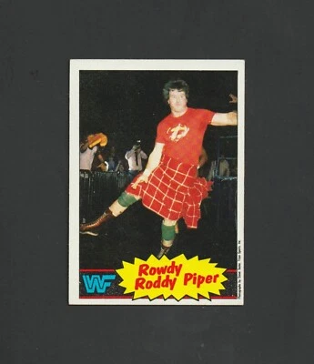 1985 Topps Rowdy Roddy Piper RC ~~ WWF WWE legend ~  Nice Card! - Image 1 of 2