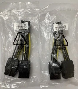 Lots of 2 NVIDIA Dual 8 to 8 Power Cable 030-0571-000 Tesla K80 M60 M40 P100 - Picture 1 of 4