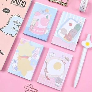 Kawaii Sticky Memo Pads 100 Sheets 60mm x 90mm Removeable Cute Small Notepad - Picture 1 of 7