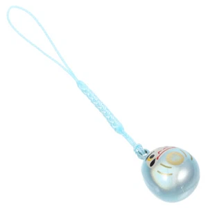 Bodhidharma Kocie oko Wisiorek Japoński brelok Dzwonek Brelok Charm - Zdjęcie 1 z 12