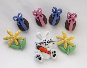 Bunny Hop/Jesse James/Dress It Up # 1299/Conejo de Pascua y huevos de chocolate - Imagen 1 de 1