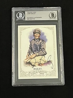 Tarjeta autografiada firmada por Jerry Bailey 2012 Topps Allen & Ginter Bas auténtica Foto 1 de 2