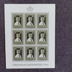 Liechtenstein 1956 Freimerke 352 Kleinbogen postfrisch - Picture 1 of 2