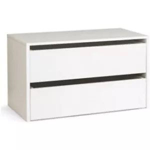 cassettiera per armadio due cassetti colore bianco 45P x 86.5l x 50H cm - Foto 1 di 1