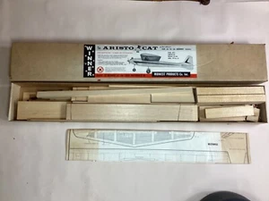 Vintage Midwest Aristo Cat Airplane Kit 62.5” Span R/C Airplane Unassembled - Picture 1 of 14