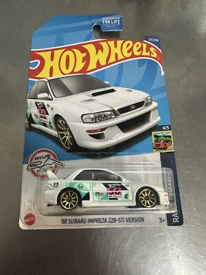 Hot Wheels White '98 Subaru Impreza 22B-STi Version Treasure Hunt | Rally Champs - Image 1 of 2