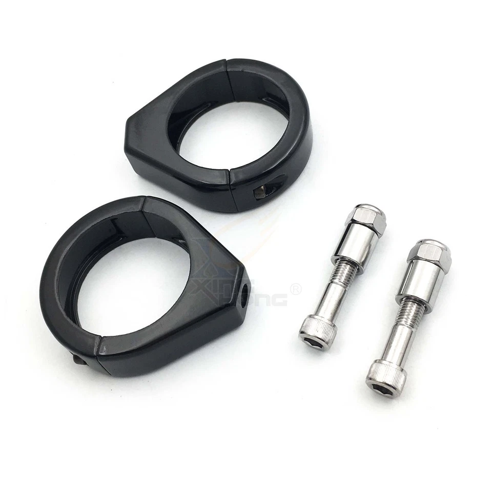 Soporte de montaje para Harley Softail 49 mm tubo de horquilla Bk motocicleta abrazaderas de señal de giro Foto 1 de 4