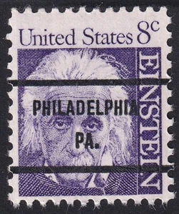 1285 Albert Einstein 8c Bureau Precancel “Philadelphia PA." PSS-71 MNH OG - Picture 1 of 1