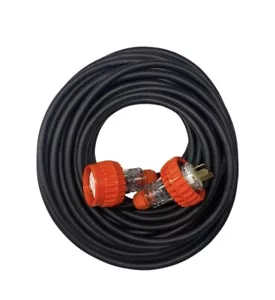 Cable de extensión de 20 amperios monofásico 3 pasadores planos 20 metros, 20A, 1 fase, 20 m - Imagen 1 de 3